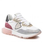 Sneaker Donna Philippe Model LRLD Bianca con Glitter mod. LRLD GT02