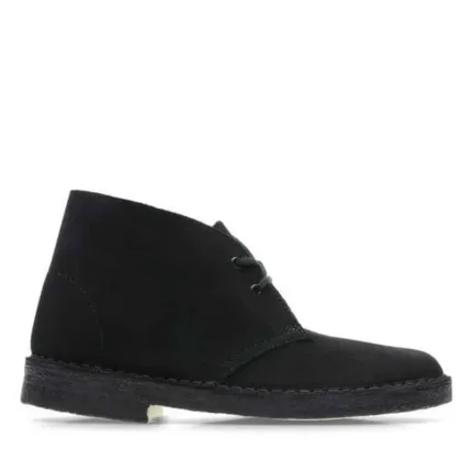 Clarks Originals Donna Pelle Scamosciata Nera art. Desert Boot Black