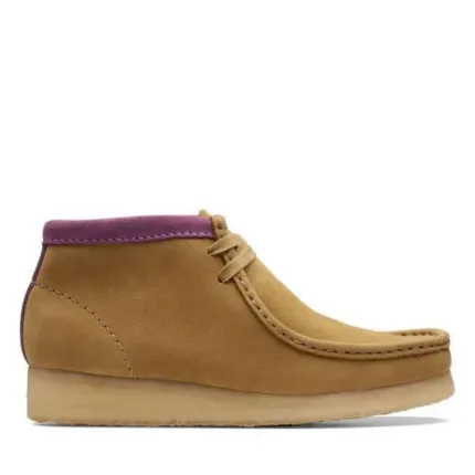 Clarks Originals Donna Polacchetto Beige art. Wallabee Boot Oakmoss Combi