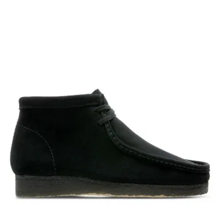 Clarks Originals Uomo Polacchetto in Pelle scamosciata Nera art. Wallabee Boot