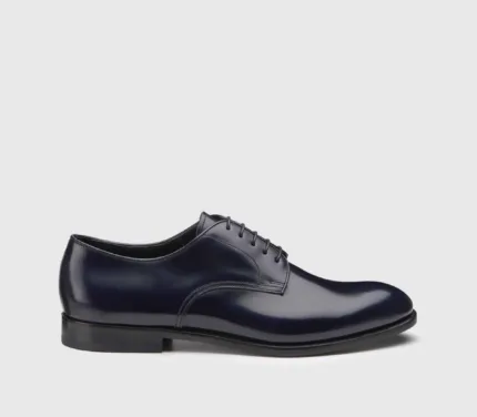 Stringata Derby Doucal's Uomo in Pelle Blu art. 1003