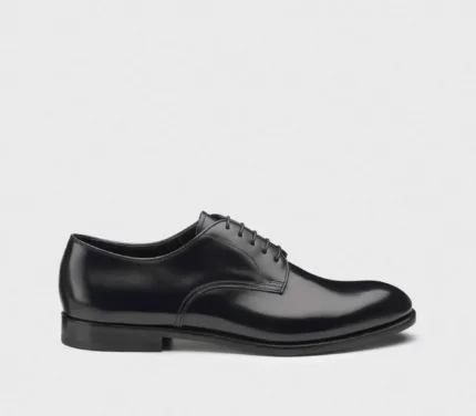 Stringata Derby Doucal's Uomo in Pelle Nera art. 1003