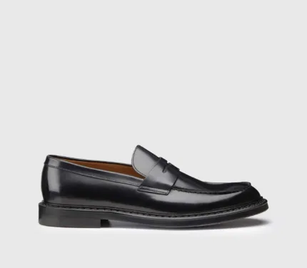 Mocassino Penny Doucal's Uomo in Pelle Spazzolata Nera art 2405 DU2405PHOEUY007NN00