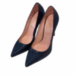 Escarpins Anna F pour femme, paillettes bleues, talon de 10 cm, art. 1394 - image 2