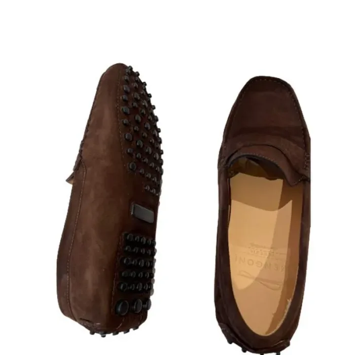 Moccassino Uomo Mengoni color Toffee scamosciato art. 5551, foto 5 di 5