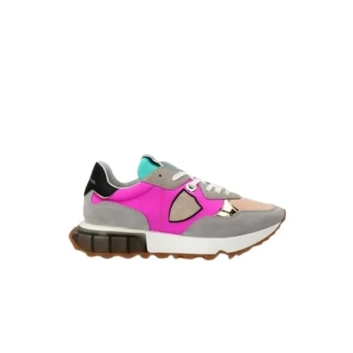 Sneaker Donna Philippe Model LRLD Viola e Beige mod. LRLD ST02, foto 2 di 5