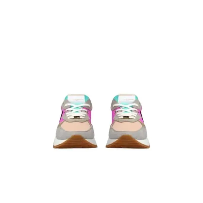 Sneaker Donna Philippe Model LRLD Viola e Beige mod. LRLD ST02, foto 4 di 5