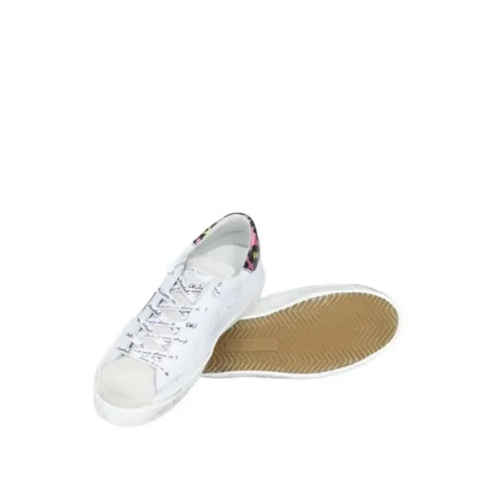 Sneaker Donna Philippe Model Paris PRLD  Bianca con Spoiler Maculato Fucsia mod. PRLD AP10, foto 5 di 5