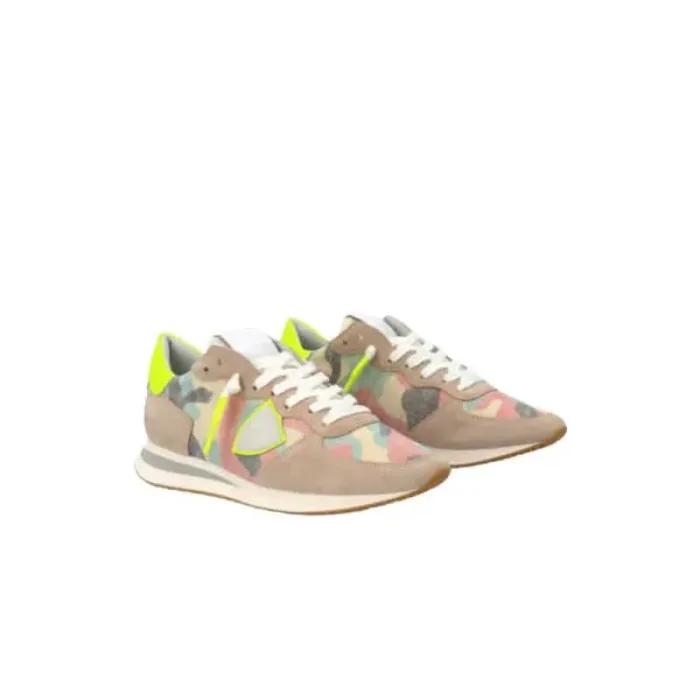 Sneaker Donna Philippe Model Tropez TZLD Camouflage Rosa mod. TZLD CN10, foto 1 di 4