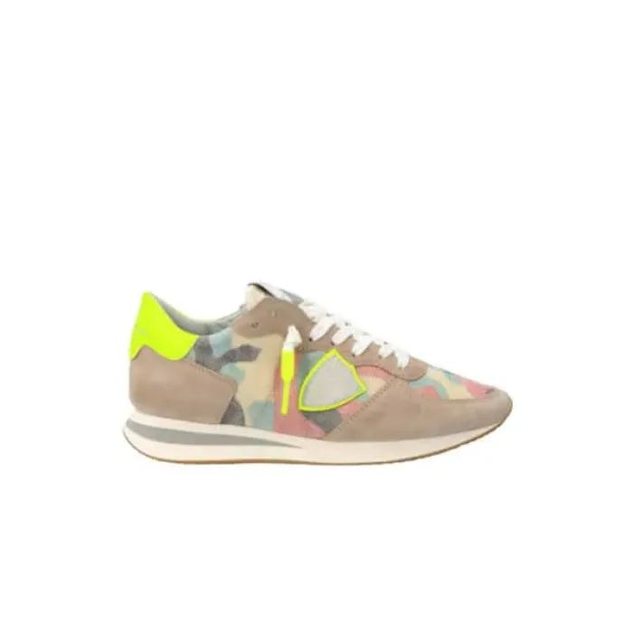 Sneaker Donna Philippe Model Tropez TZLD Camouflage Rosa mod. TZLD CN10, foto 2 di 4