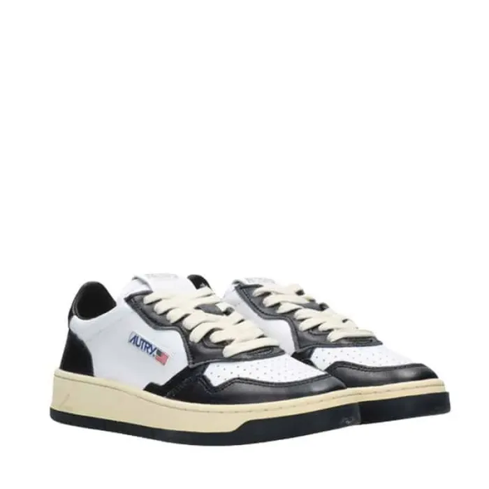 Sneaker Donna autry Medalist Low Bicolor Bianco/Nero mod. AULW WB01, foto 2 di 5