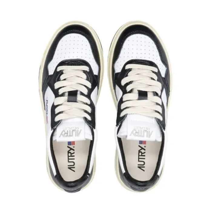 Sneaker Donna autry Medalist Low Bicolor Bianco/Nero mod. AULW WB01, foto 5 di 5
