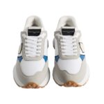 Sneaker Uomo Philippe Model Antibes ATLU Bianca con inserti Beige e Blu mod. ATLU WP03 - immagine 5