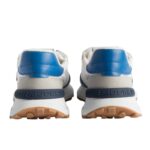 Sneaker Uomo Philippe Model Antibes ATLU Bianca con inserti Beige e Blu mod. ATLU WP03 - immagine 3