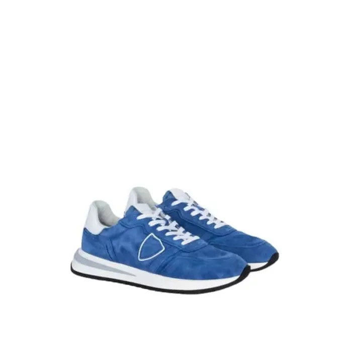 Sneaker Uomo Philippe Model New Tropez 2.1 TYLU Bluette in camoscio mod. TYLU DL02, foto 2 di 5