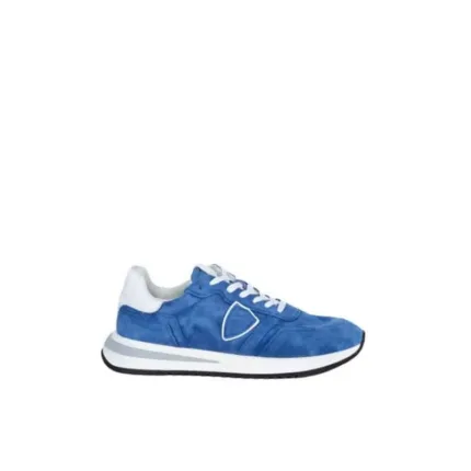 Sneaker Uomo Philippe Model New Tropez 2.1 TYLU Bluette in camoscio mod. TYLU DL02