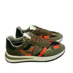 Sneaker Uomo Philippe Model New Tropez 2.1 TYLU Camouflage Verde e Arancione mod. TYLU CP01 - immagine 2