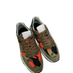 Sneaker Uomo Philippe Model New Tropez 2.1 TYLU Camouflage Verde e Arancione mod. TYLU CP01 - immagine 3