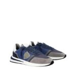 Sneaker Uomo Philippe Model New Tropez 2.1 TYLU Grigio e Blu mod. TYLU W004 - immagine 2