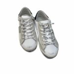 Sneaker Uomo Philippe Model Paris PRSX in pelle e camoscio Bianca con Spoiler Nero e perfilo Argento mod. PRLU MA02 - immagine 3