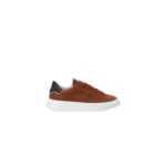 Sneaker Uomo Philippe Model Temple in pelle martellata Cognac con Spoiler Nero mod. BTLU WW01