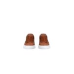 Sneaker Uomo Philippe Model Temple in pelle martellata Cognac con Spoiler Nero mod. BTLU WW01 - immagine 3