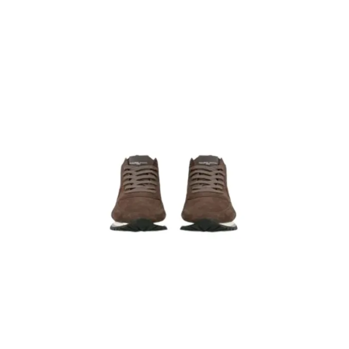 Sneaker Uomo Philippe Model Tropez TRPX in camoscio Marrone con Spoiler Marrone in pelle mod. TZLU DR02, foto 4 di 4