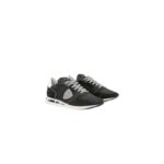 Sneaker Uomo Philippe Model Tropez TRPX in camoscio e tessuto Camouflage Nero con Spoiler Bianco mod. TZLU GC01 - immagine 2