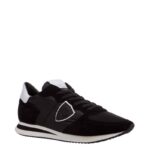 Sneaker Uomo Philippe Model Tropez TRPX in camoscio e tessuto Nera con Spoiler Bianco in pelle mod. TZLU 2109 - immagine 2