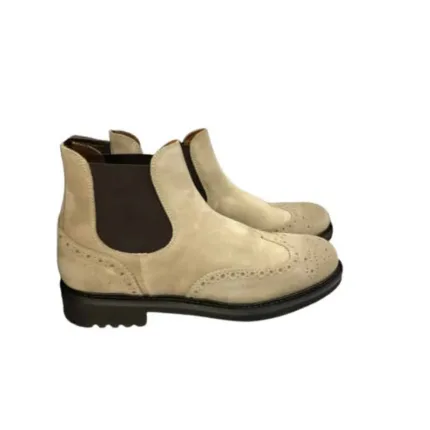 Stivaletto Beatles Doucal's Uomo Scamosciato Beige art. 1249