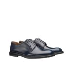 Stringata Derby Doucal's Uomo in Vitello Spazzolato Blu art. 1385 - immagine 2