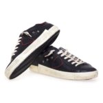 Sneaker Uomo Philippe Model Paris PRSX n pelle Nera con Spoiler Bianco e perfilo Rosso mod. PRLU V025 - immagine 3
