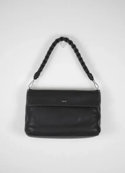Borsa Abro Shoulder bag KAIA  Nera con Dettagli Argento