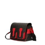 Borsa Pollini Reporter Heritage Nera con dettagli Rosso TE8421PP04Q1100B - immagine 2
