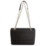 Borsa Pollini Heritage a tracolla o a spalla con catena Dorata, Nera con dettagli Neri TE8405PP02Q11 - immagine 3