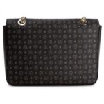 Borsa Pollini Heritage a tracolla o a spalla con catena Dorata, Nera con dettagli Neri TE8405PP02Q11 - immagine 5