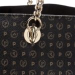 Borsa Pollini Shopping bag due manici Heritage Classic Nera con dettagli Neri TE8407PP02Q11 - immagine 4