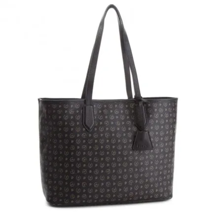 Borsa Pollini Shopper Heritage Nero con dettagli Neri TE8427PP06Q11