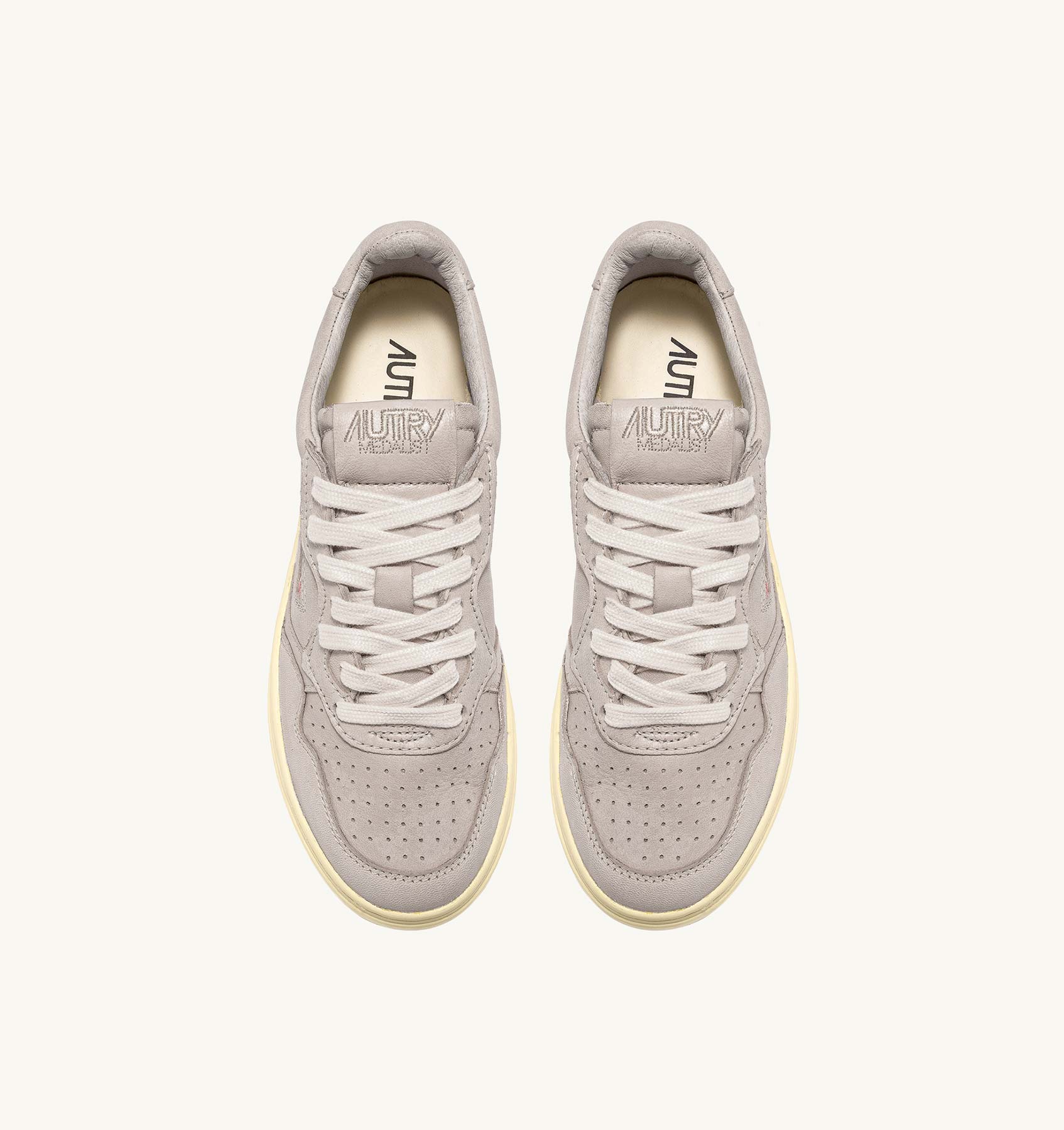 Sneaker Uomo Autry Medalist Low  in pelle di Capra Grigia mod. AULM GG29 - immagine 3