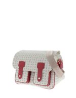 Borsa Pollini Messenger a spalla multitasche heritage logo classic Avorio con dettagli Rossi TE8401PP02Q11 - immagine 2