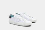 Sneaker Philippe Model in pelle Bianca con Spoiler Nero PRLU V022 - immagine 2