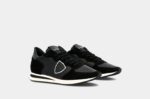 Sneaker Philippe Model TRPX LOW in pelle e camoscio Nera TZLU 6004 - immagine 5