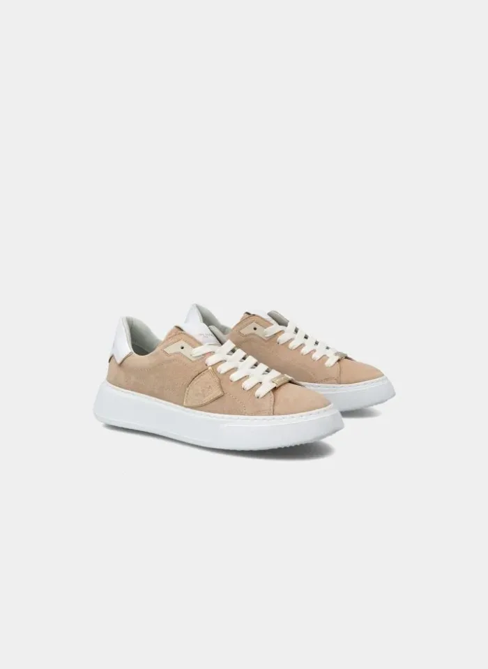 Sneaker Donna Philippe Model Temples BTLD in pelle Beige mod. BTLD NB14, foto 6 di 6