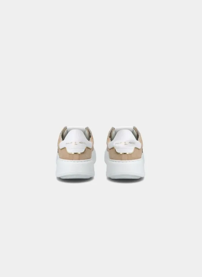 Sneaker Donna Philippe Model Temples BTLD in pelle Beige mod. BTLD NB14, foto 4 di 6