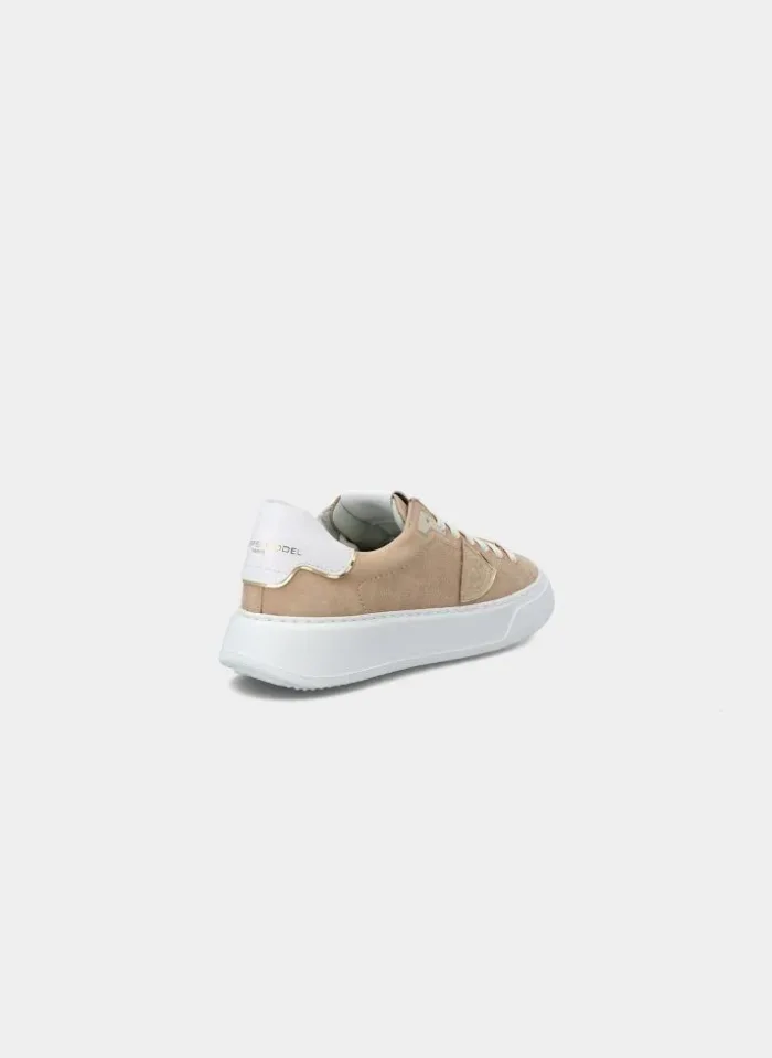 Sneaker Donna Philippe Model Temples BTLD in pelle Beige mod. BTLD NB14, foto 2 di 6