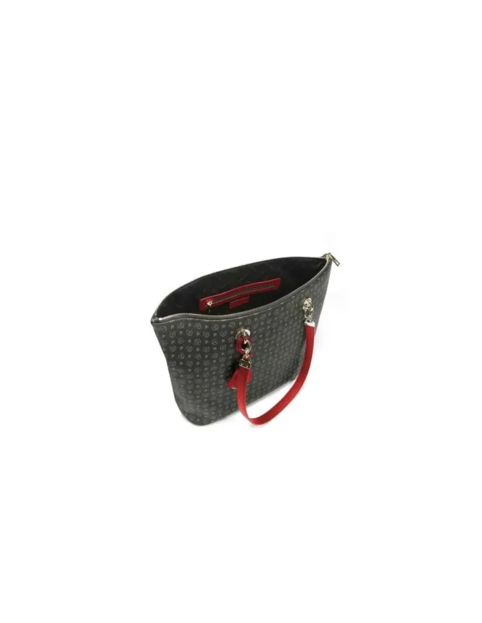 Borsa Pollini Shopper Heritage Nera con dettagli Rosso TE8410PP02Q, foto 2 di 3