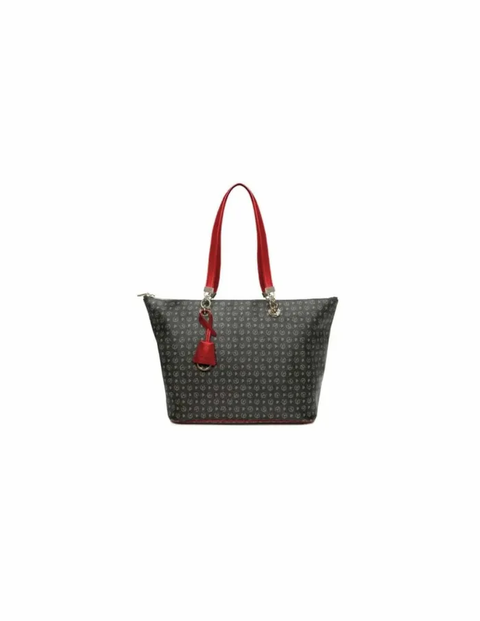 Borsa Pollini Shopper Heritage Nera con dettagli Rosso TE8410PP02Q, foto 3 di 3