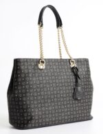 Borsa Pollini Shopping bag due manici Heritage Classic Nera con dettagli Marroni TE8407PP02Q11 - immagine 2