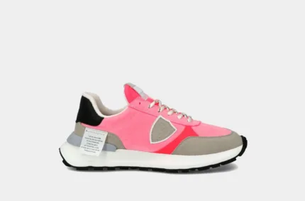 Sneaker Donna Philippe Model Antibes ATLD con rete Fucsia mod. ATLD T003