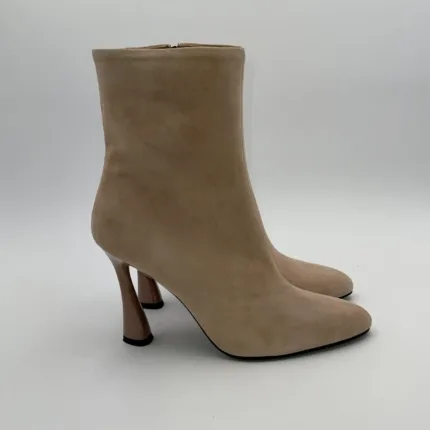 Stivaletto Tronchetto Eddy Daniele in camoscio phard nude tacco 10cm art. 22720
